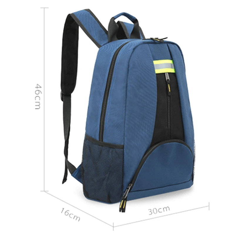 Bolsa de herramientas con doble hombro, Mochila de tela Oxford gruesa para exteriores, impermeable, organizadores de almacenamiento de electricista