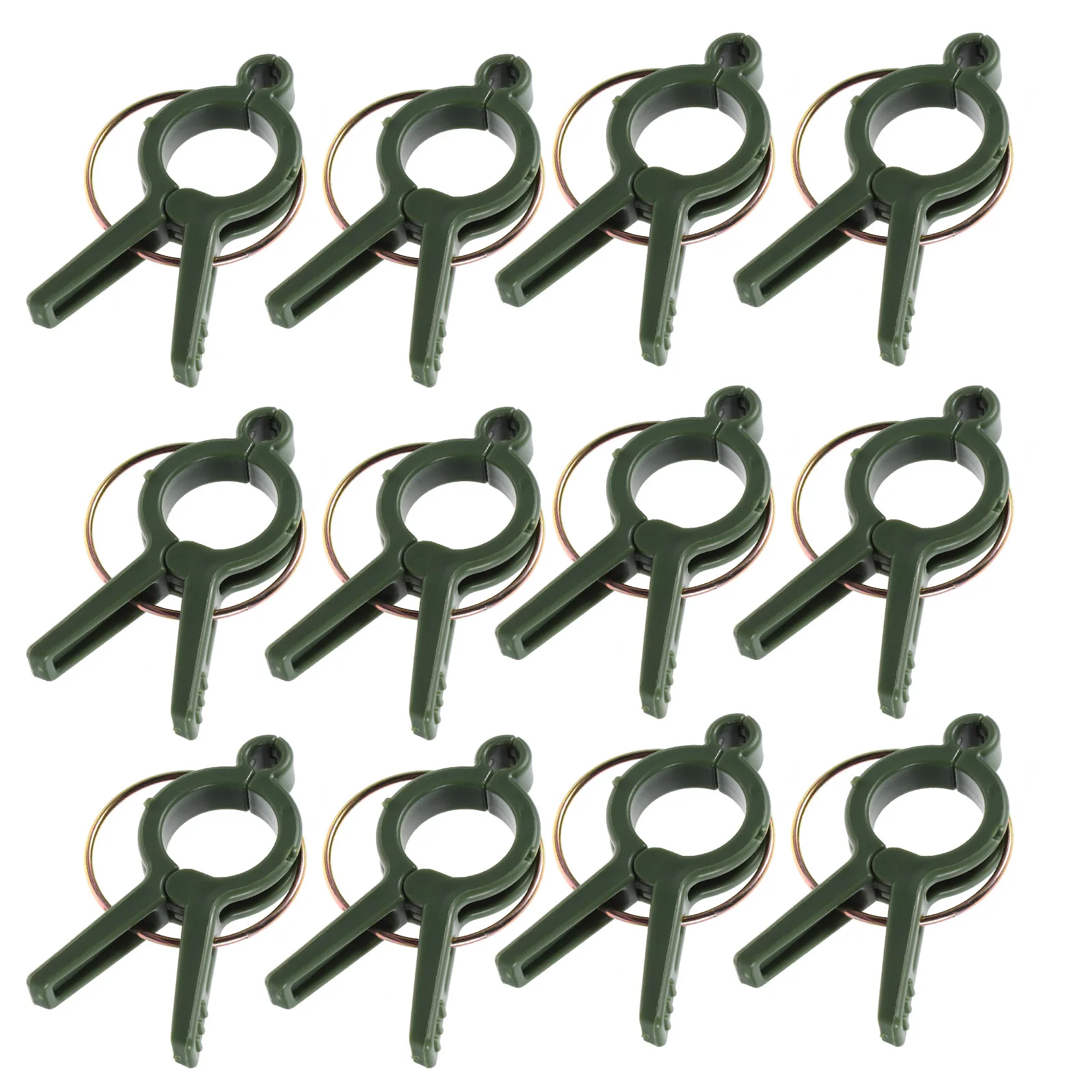 

12pcs Garden Reusable Plastic Tomato Supports Climbing Vine Stem Holder Gardening Accessories Plant Clips Clear Stem Supports