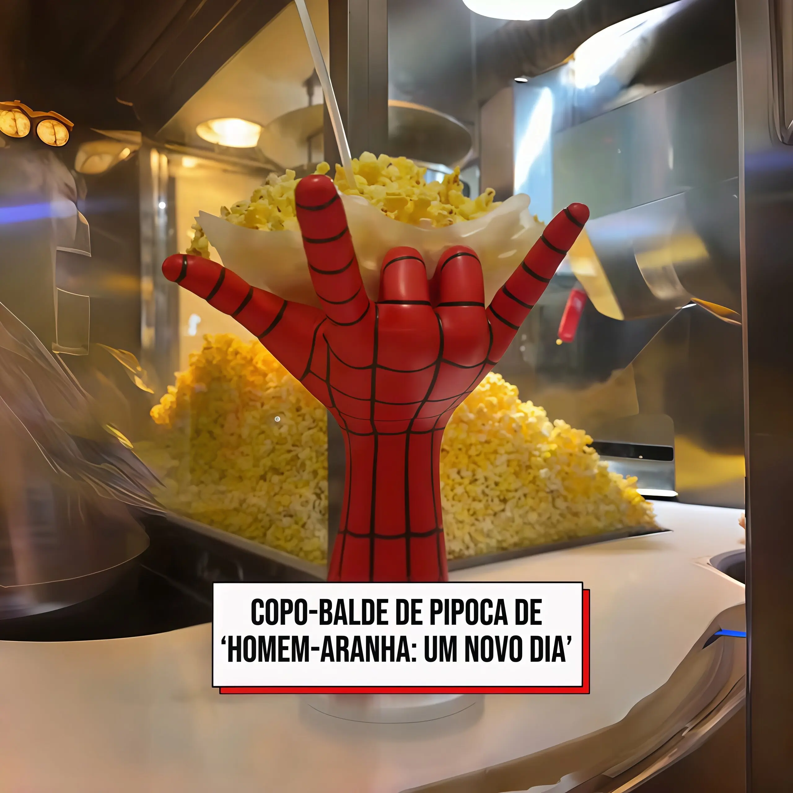 Marvel Spider Man Hand Popcorn Bucket A New Day Collectible Souvenir Creative Personalized Desktop Decor Ornament For Adults