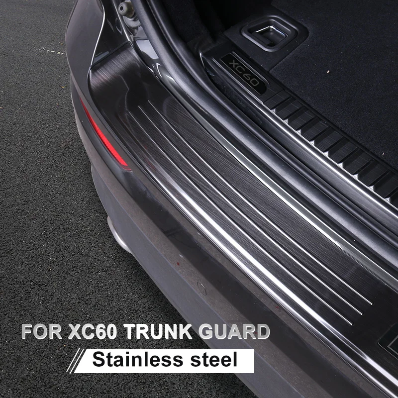 For Volvo XC60 2018 19 2021 22 2023-2026 Trunk Guard Rear Guard Plate Decorative Car Sticker Car Accessories Interior Decoration