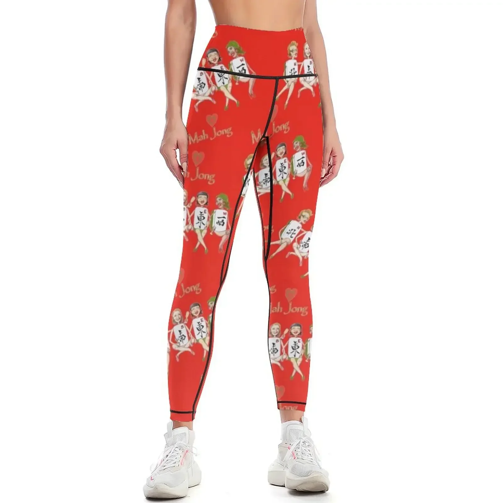 

Mah Jong Four Winds Leggings Women's gym trousers Training pants Women's push up Womens Leggings