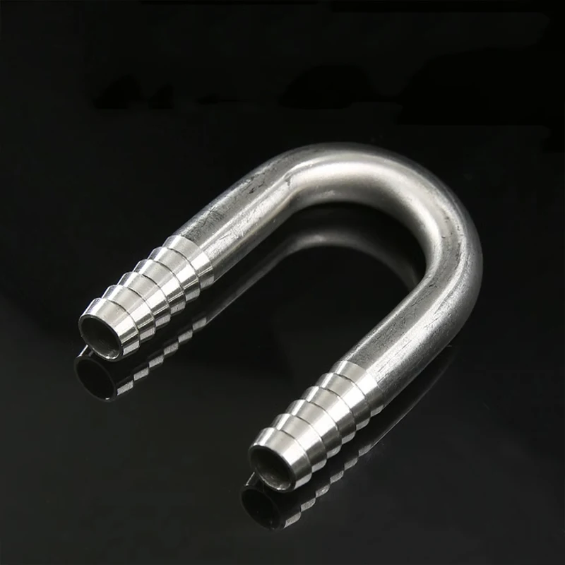 1 قطعة من 6/8/10/12/16/20/25 مللي متر خرطوم بارب 304 الفولاذ المقاوم للصدأ U على شكل الكوع Hosetail وصلة أنابيب المياه الغاز النفط خزان الأسماك
