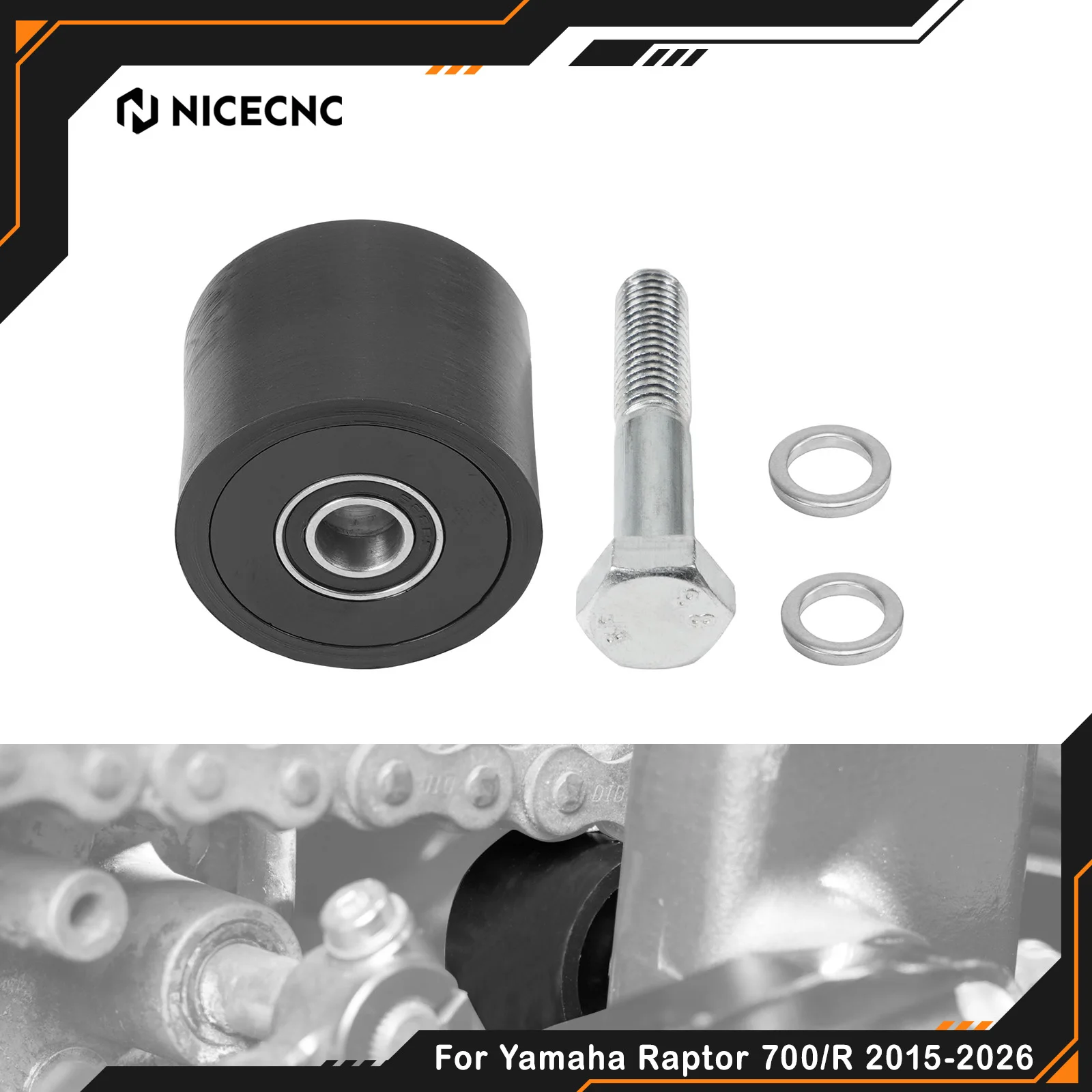 NICECNC For Yamaha Raptor 700 Chain Roller Raptor 700R RSE 2015-2026 Chain Roller Double Bearing 4D3-22178-00-00 Low Noise ATV