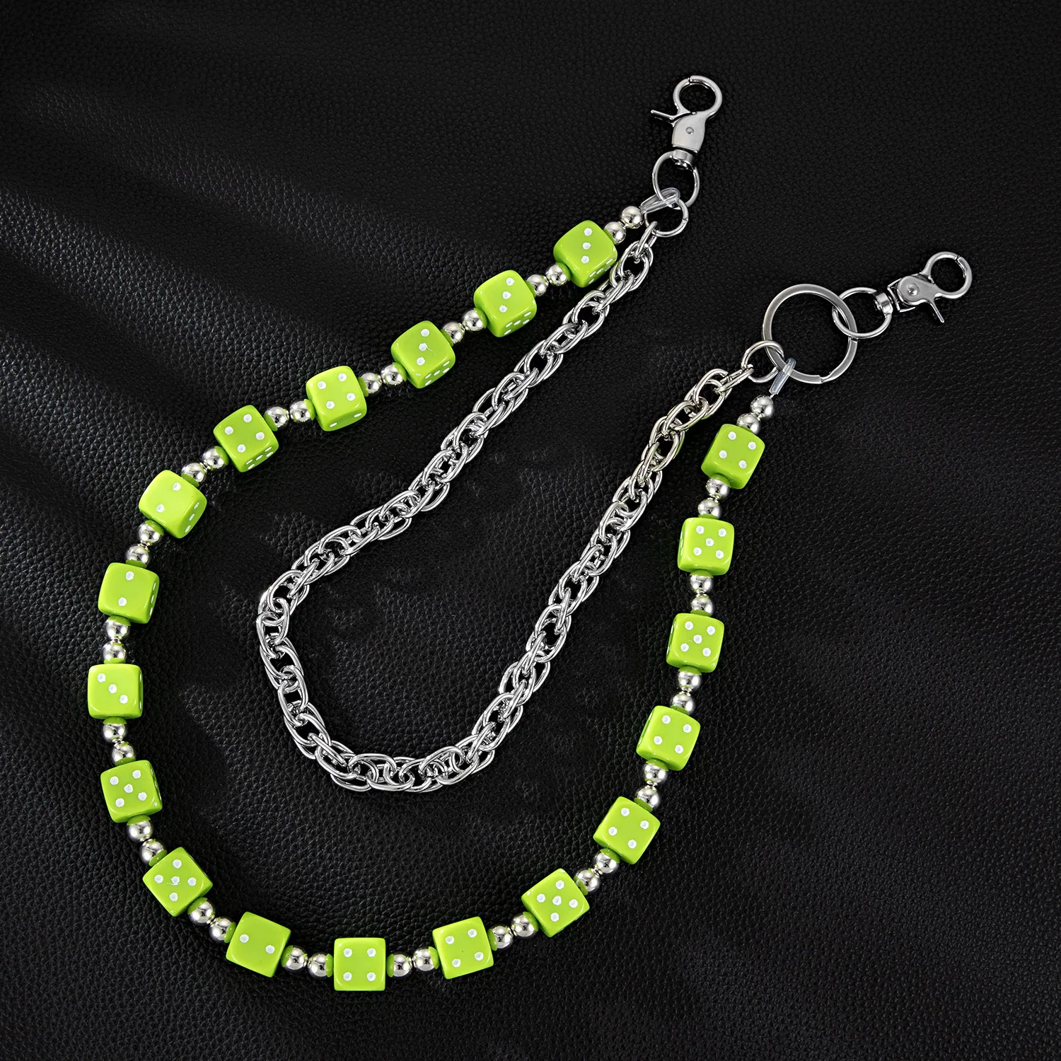 Colorful Dopaamine Double Layer Metal Chain Waist Chain