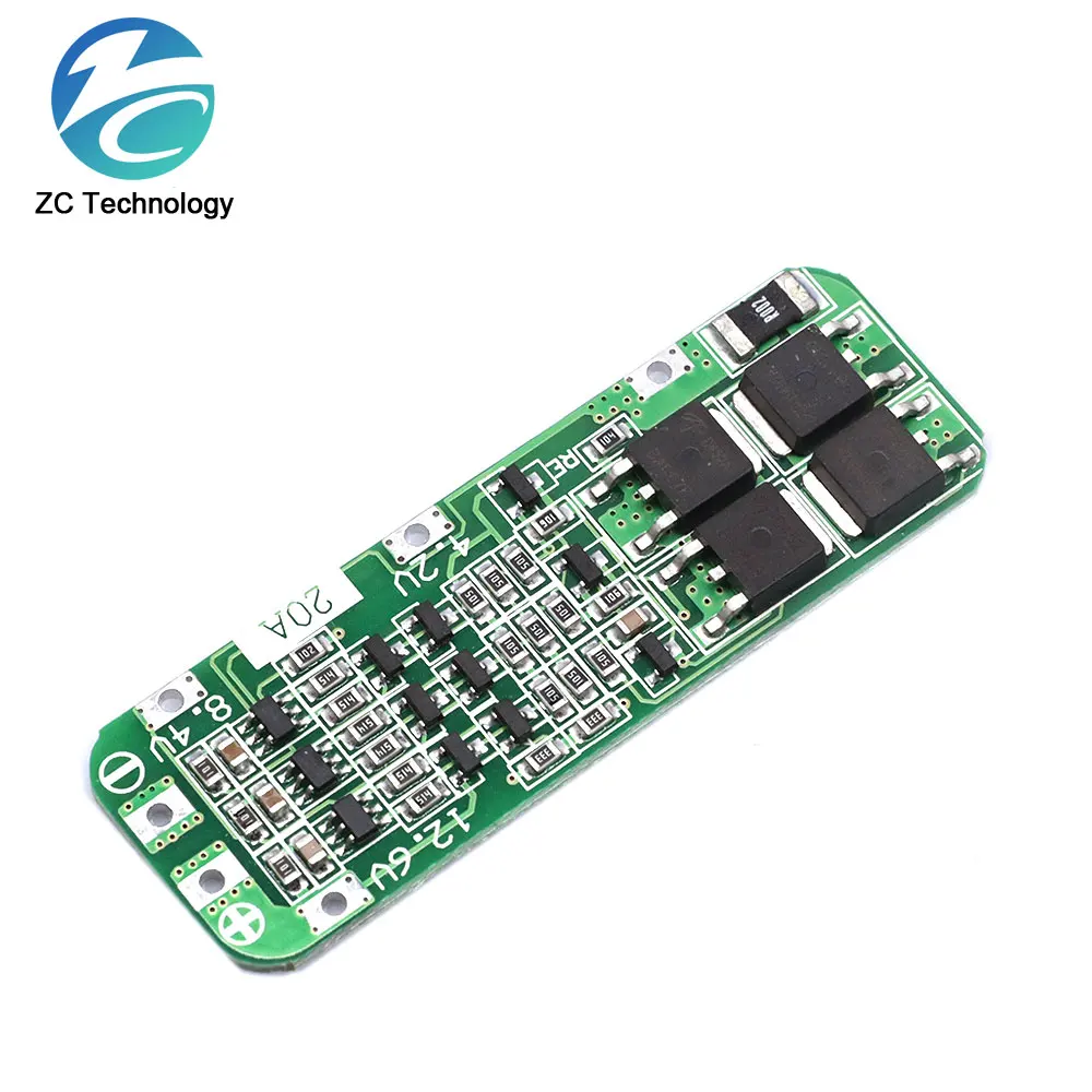 1/5/10PCS3S 20A 18650 Li-ion Lithium Battery Charger PCB BMS Protection Board For Drill Motor 12.6V Lipo Cell Module 64x20x3.4MM