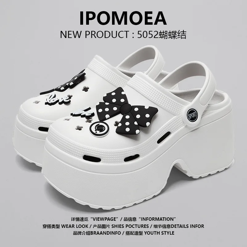 Women Chunky Platform Sandals New Summer Soft Thick Sole Diy Clogs Garden Shoes Woman Closed Toe Non-Slip Beach Slides Sandals
