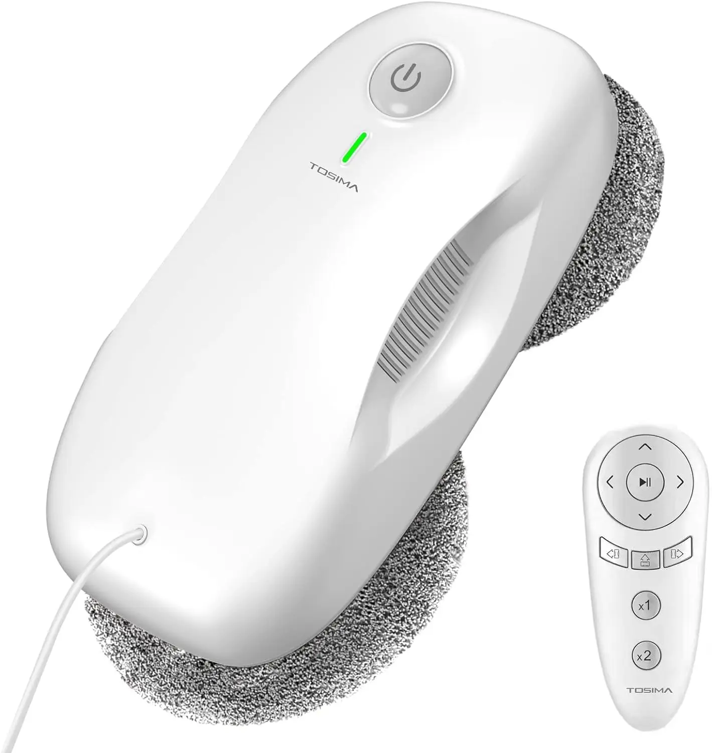 

W2 Window Cleaner Robot, Automatic Cleaning with Intelligent Path Planning, 3800Pa Suction Power, Edge Detection Technology, Rem