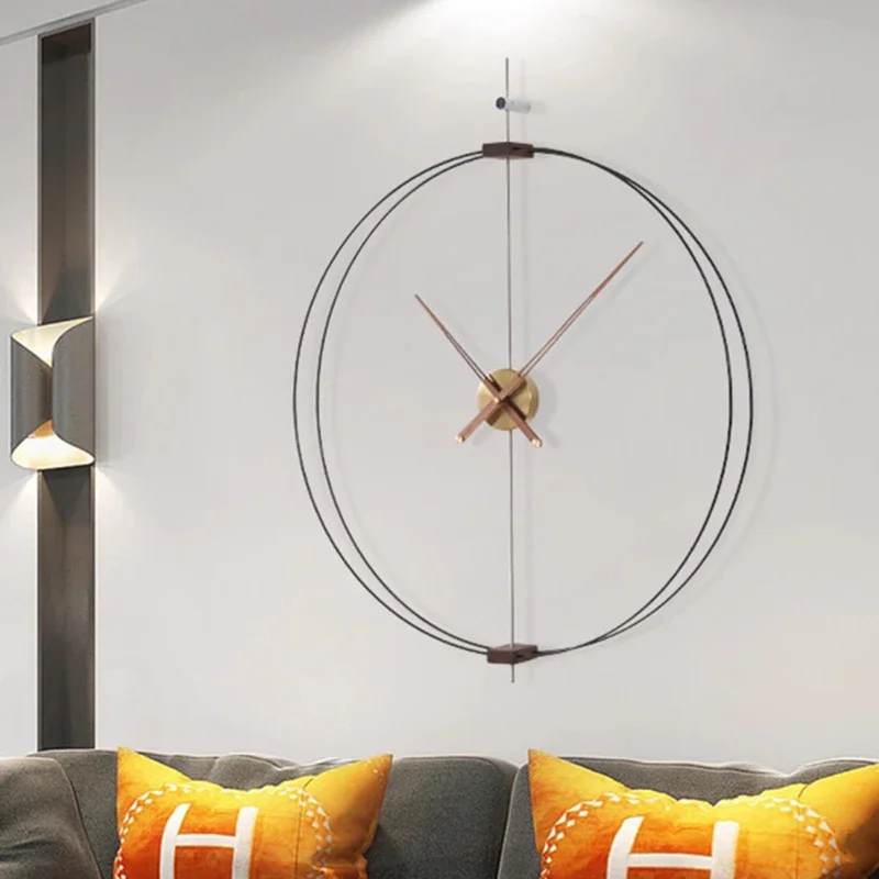 

Aesthetic Design Wall Clocks Korean Vintage Big Size Luxury Living Room Mural Wall Watch Fashion Horloge Murale Home Decoration