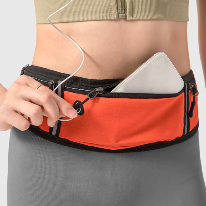 Bolsas de cintura para deportes al aire libre para hombres y mujeres, bolsas de teléfono para correr, ciclismo al aire libre, Mini bolsas de pecho impermeables invisibles