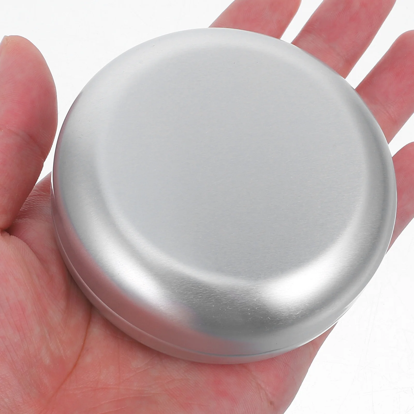 

2Pcs Round Aluminum Soap Box 100ml 77x32mm Travel Holder Bathroom Balcony Wardrobe Compact Lightweight Practical Excellent