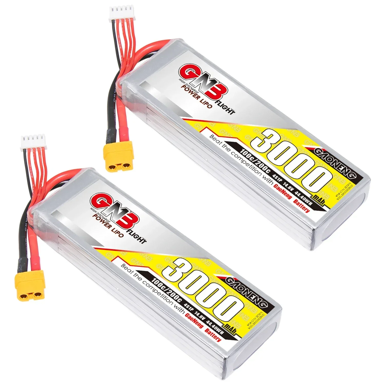 GAONENG GNB 3000mAh 4S 100C 200C 14,8V XT60 LiPo Bateria 1/10 Escala RC Hobby Modelos 300mm a 360mm 7 polegadas FPV Drone Barco RC