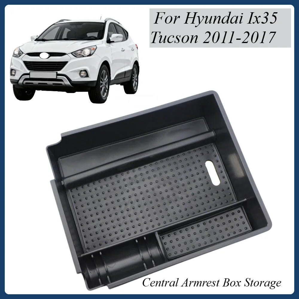 

ABS Central Armrest Box Storage Organizer for Hyundai Ix35 Tucson 2011-2017 Car Styling Upgrade Interior Accessories