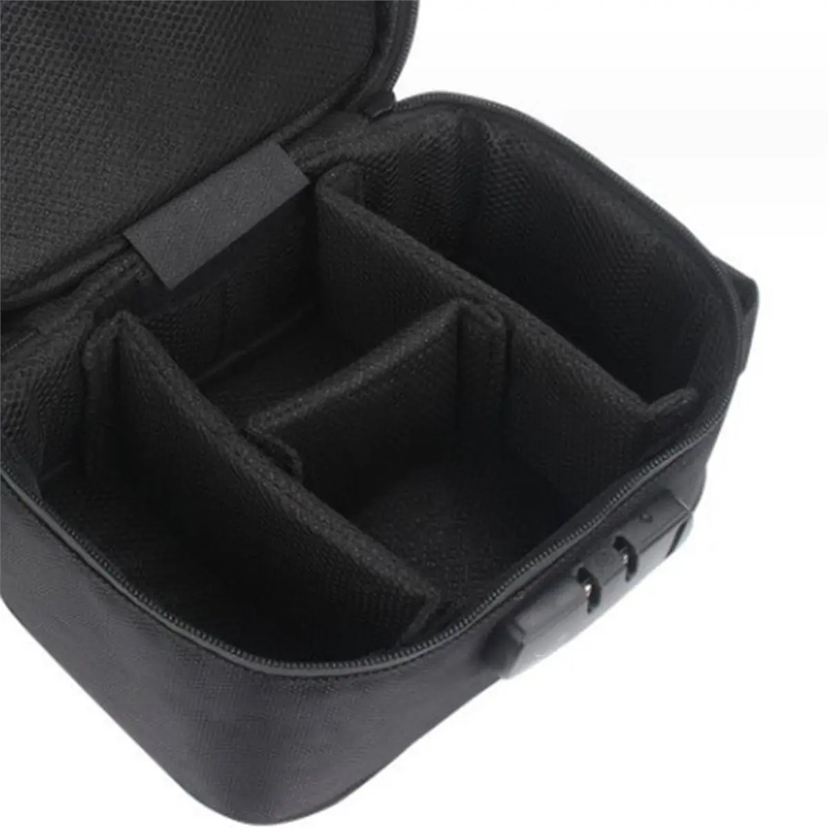 Large Capacity Smell Proof Travel Box with Combination Lock and Removable Compartments