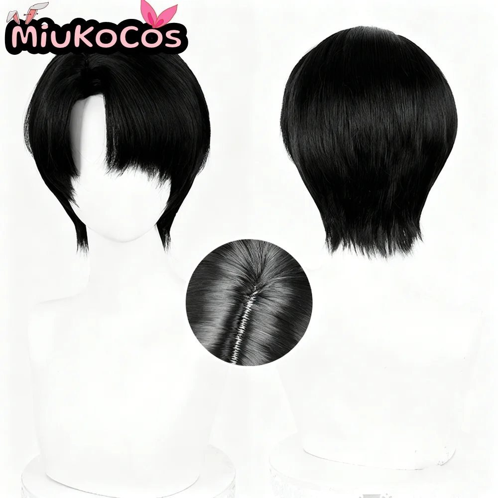 EN STOCK Levi Ackerman Capitán Levi Cosplay peluca MiukoCosplay Anime ataque a los Titanes Cosplay