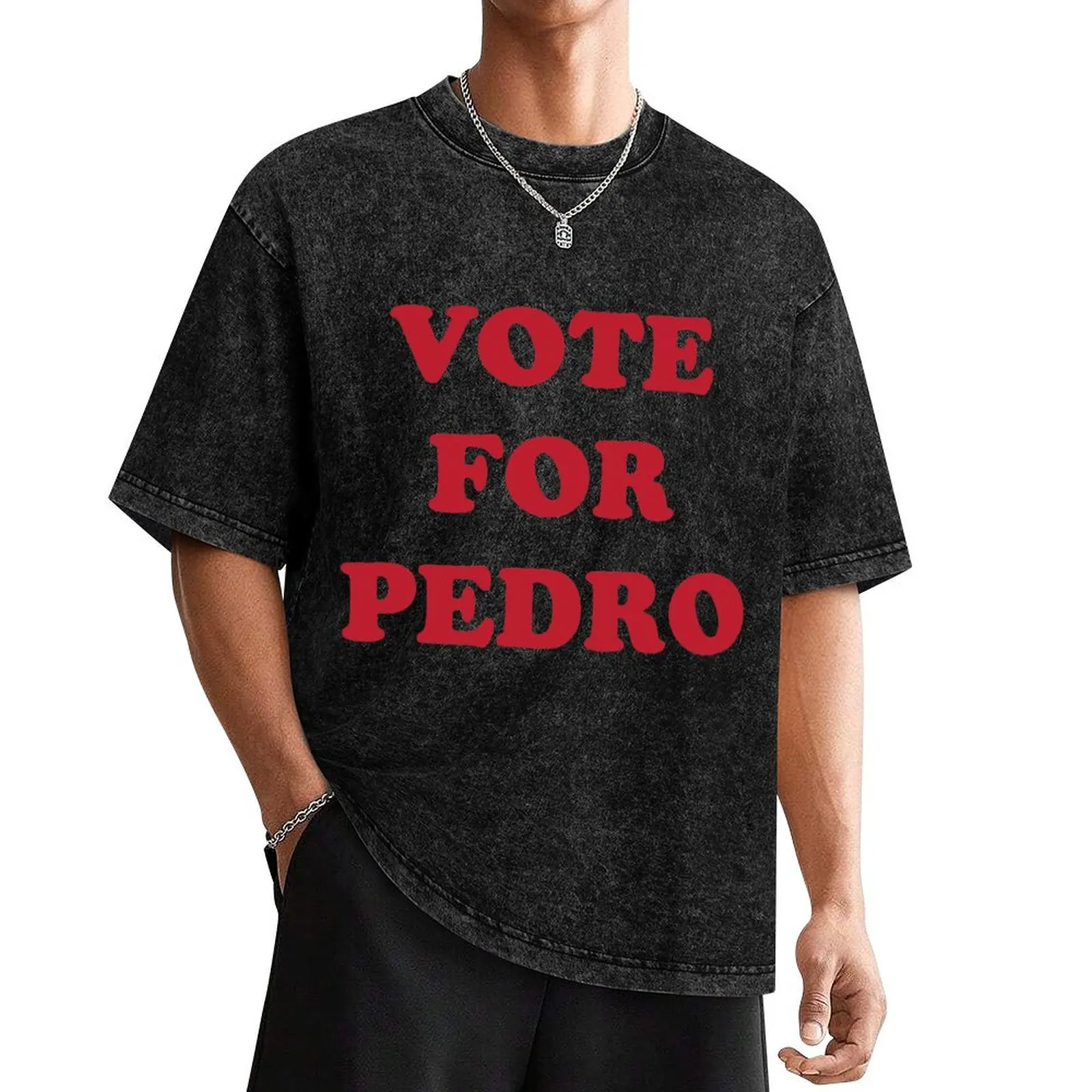 

Vote For Pedro T-Shirt anime clothes custom t shirt customs design your own summer clothes men t shirts