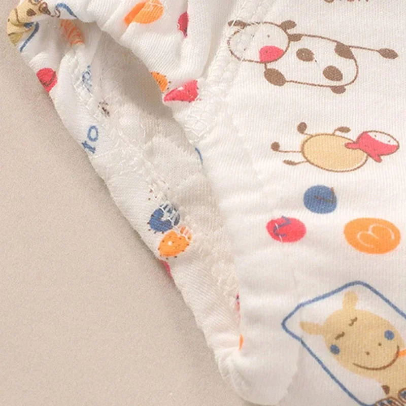 Baby Reusable Washable Diaper Pant Infant Potty Training Cloth Pocket Nappy Panties Diapers 6 Layers Cover Wrap Suits Girls Boys