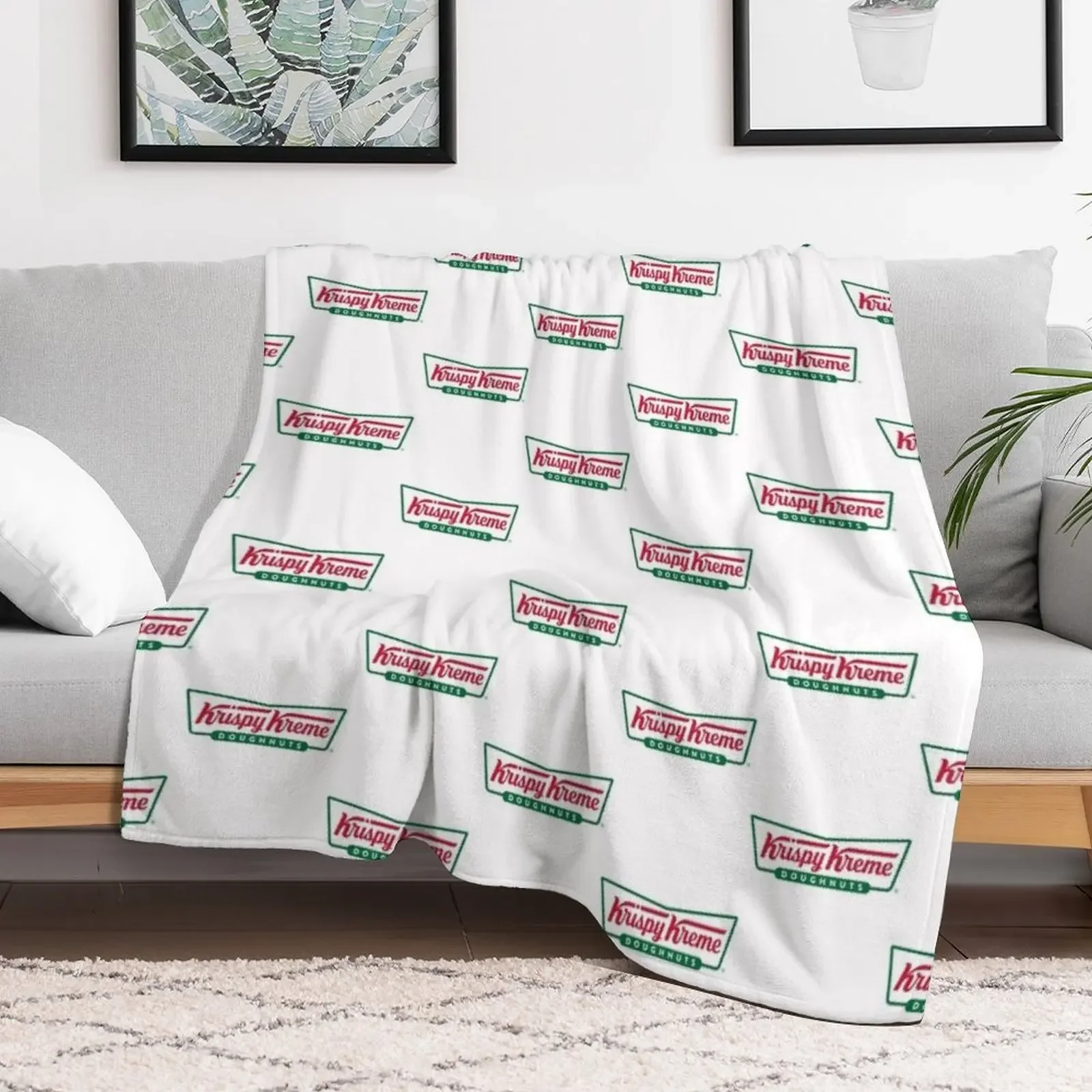 Krispy Kreme Throw Blanket Large Travel for babies Blankets