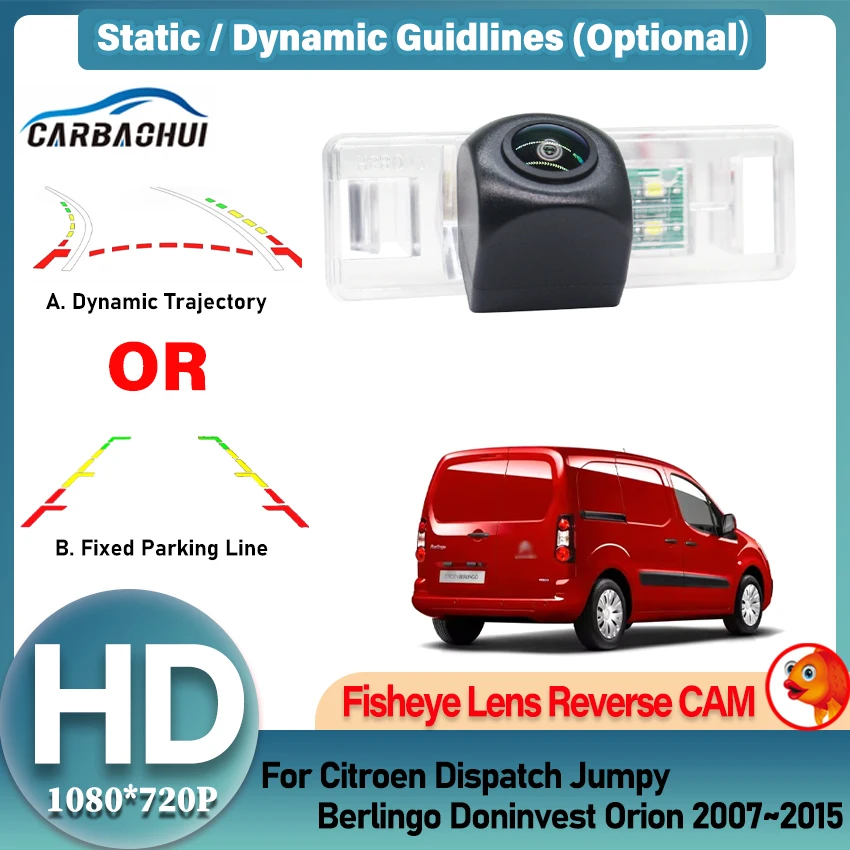 Car Rear View Reverse Back up Auto Parking Waterproof HD Camera For Citroen Dispatch Jumpy Berlingo Doninvest Orion 2007~2015