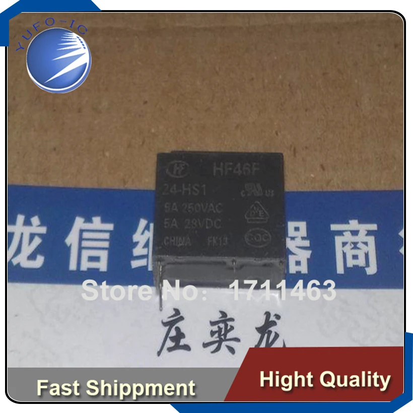 Free Shipping 20PCS Used disassemble  HF46F 24-HS1 46F YF0923