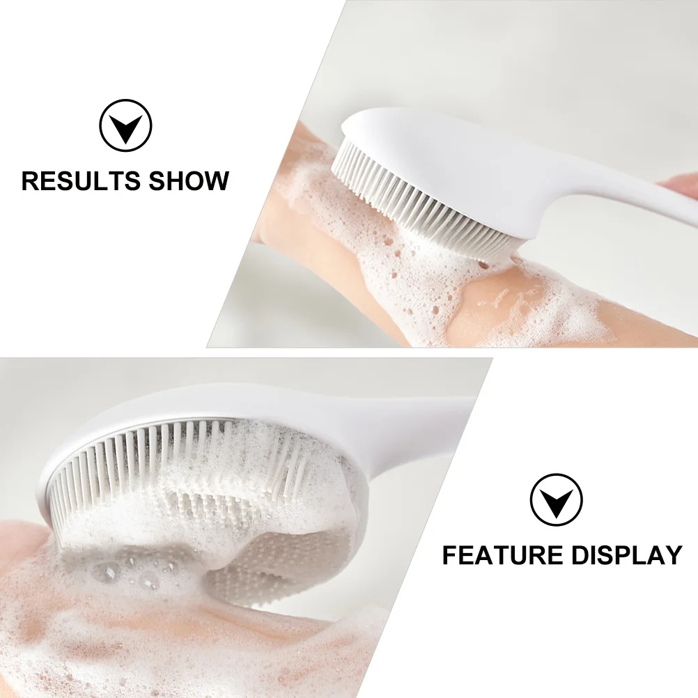 

1Pcs Bath Brush Adults Back Cleaning Scrubber Premium Exfoliating Massage Long Handle Bathing Accessories Shower Body Brush