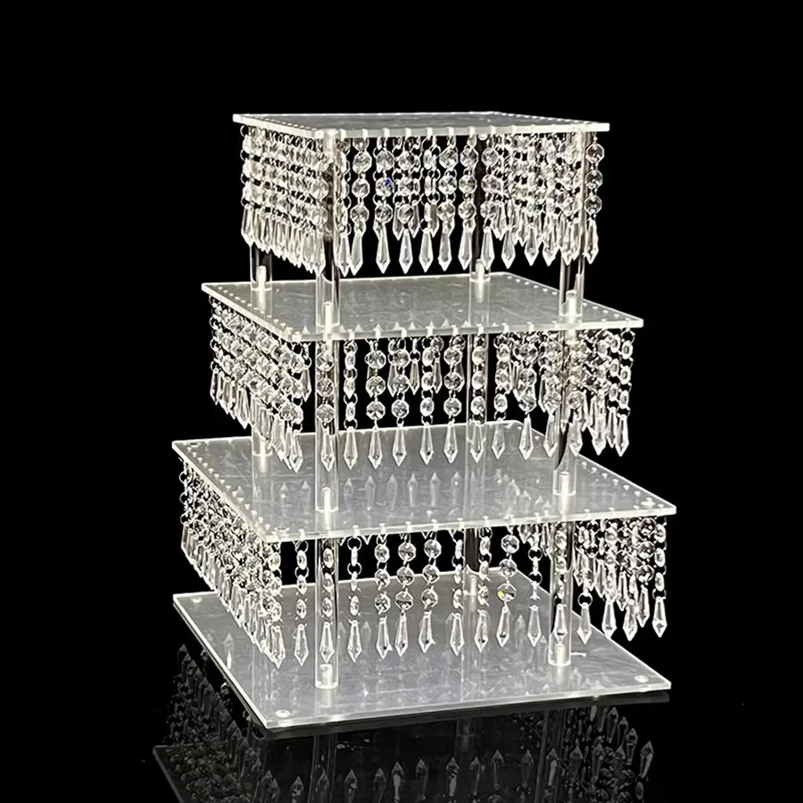 

Promise Acrylic Multifunctional Dessert Stand Cake Display Wedding Banquet Birthday Party & Restaurant Table Decoration