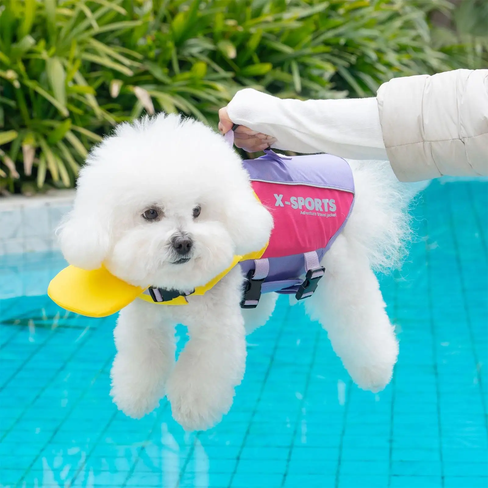 Dog Swim Vest Adjustable Reflective High Flotation Safety Swimsuit Puppy Swim Vest For Pool Beach Lake River Boat Water Outdoor