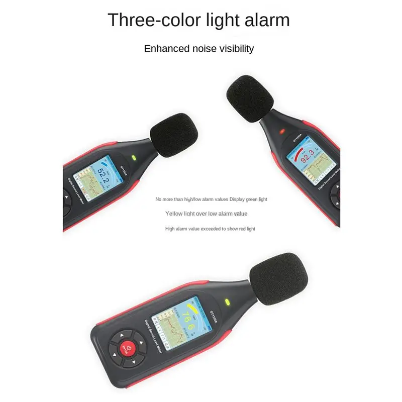 Innovative Digital Noise Meter With Condenser Microphone Digital Sound Level Meter Noise Tester Sound Detector Decible Monitor