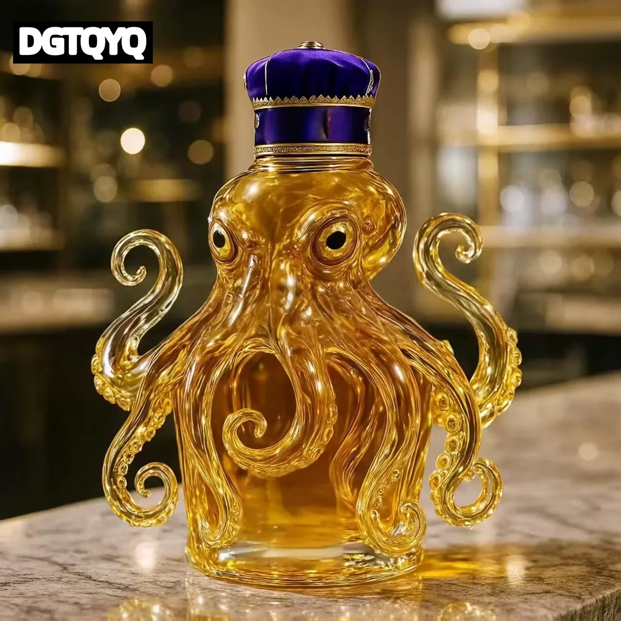 Funny Animal-shaped Bottle Octopus King Shaped Whiskey Bottle Bar Personality Decoration Bar Accessories Whiskey Separator