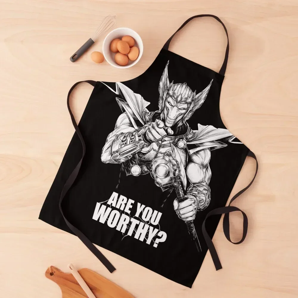 

Beta Ray Bill- ARE YOU WORTHY Apron Kitchen For Man professional hairdresser Apron