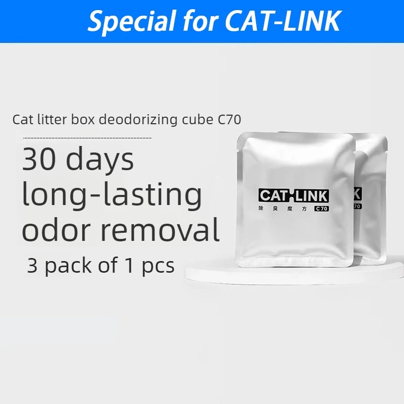 C70 Odor Eliminator Replacement Suitable for CATLINK Self-Cleaning Cat Litter Box Deodorizing Cube Cat Toilet Odor Eliminator