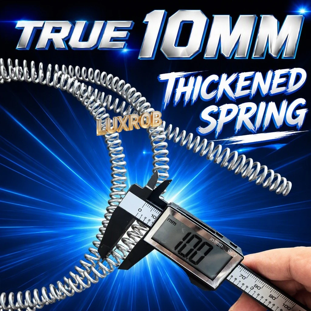 10mm High‑Tensile Steel Drain Cleaning Spring  With Hand Crank,Olive Tip Dredge Tool For Electric Drill Sewer Drain Cleaner