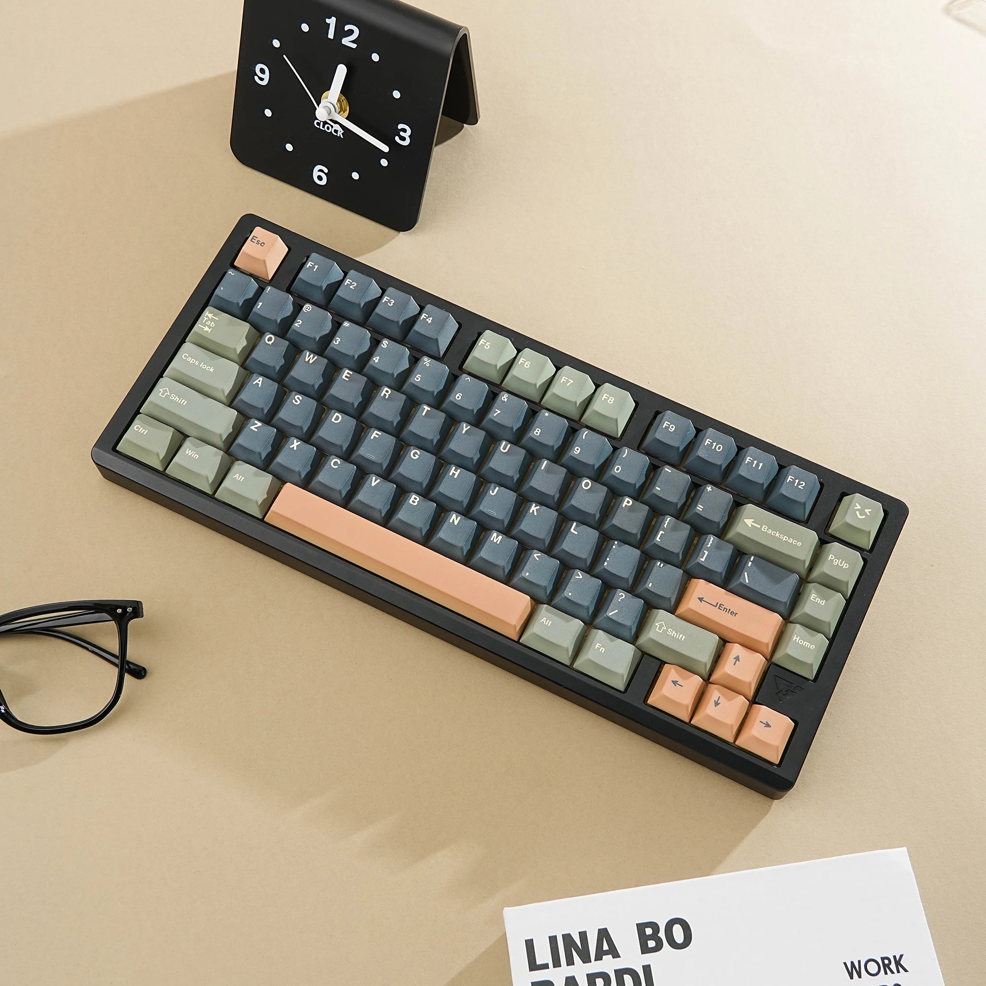 Golden Palm Dye Sub Mechanical Keyboard Keycaps Set 143 Keys German Korean Spanish Arabic French Russian ABNT-2 Big Collection - view 2