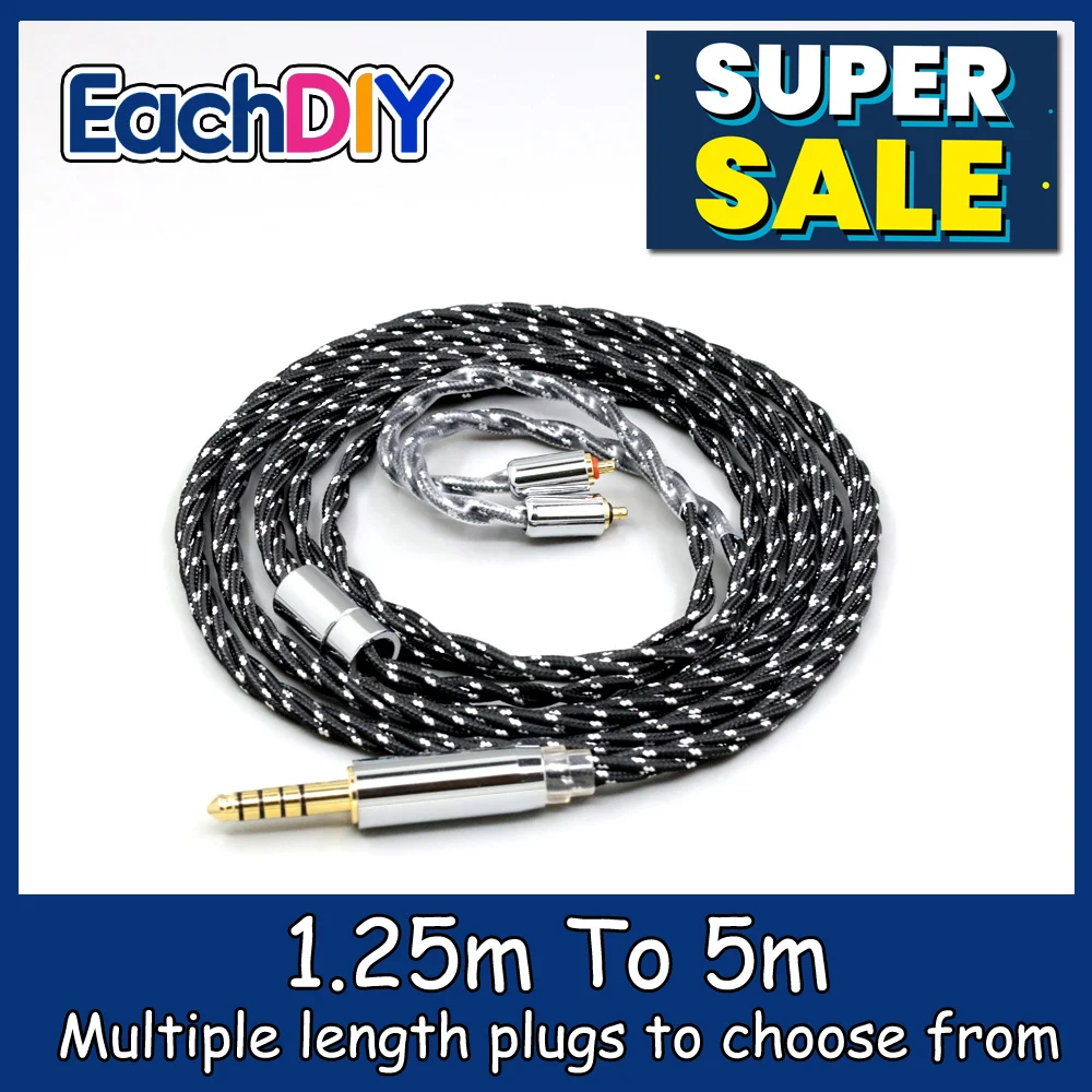 OCC مختلط OFC التواء النايلون سماعة كابل ل UE لايف UE6Pro الإضاءة SUPERBAX IPX LN008743 #1