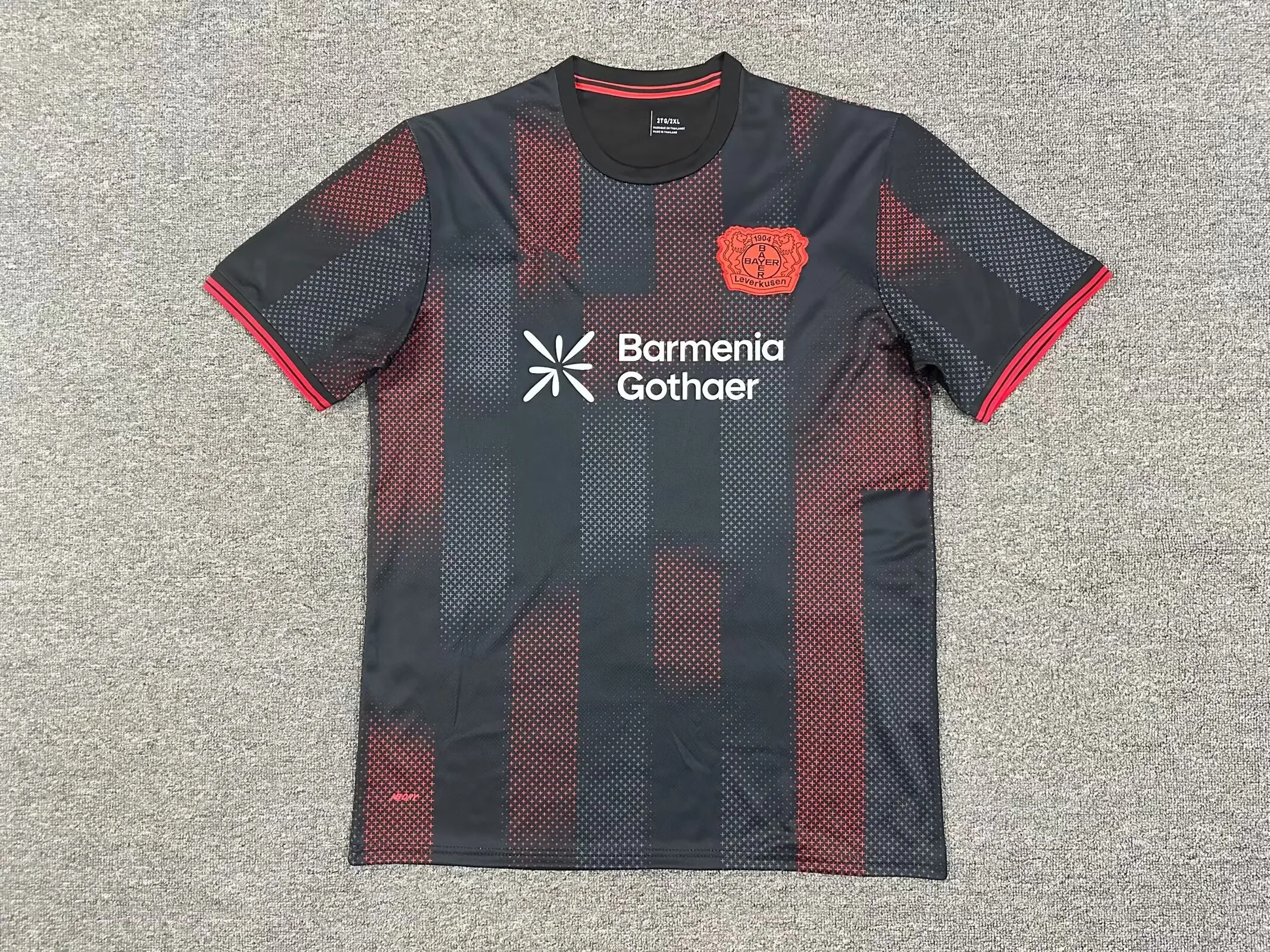 

Leverkusen 2025/26 Home Black Football Shirts Big Size 4XL