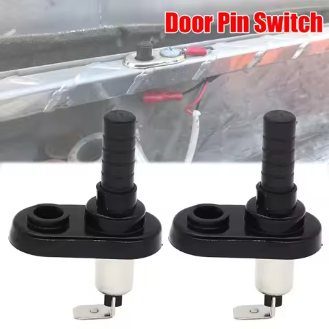 2x Universal Car Truck Electronic Flange Mount Pin Switch Car 20A 12V Courtest Light Door Switch Alarm Bonnet Boot Glove Box