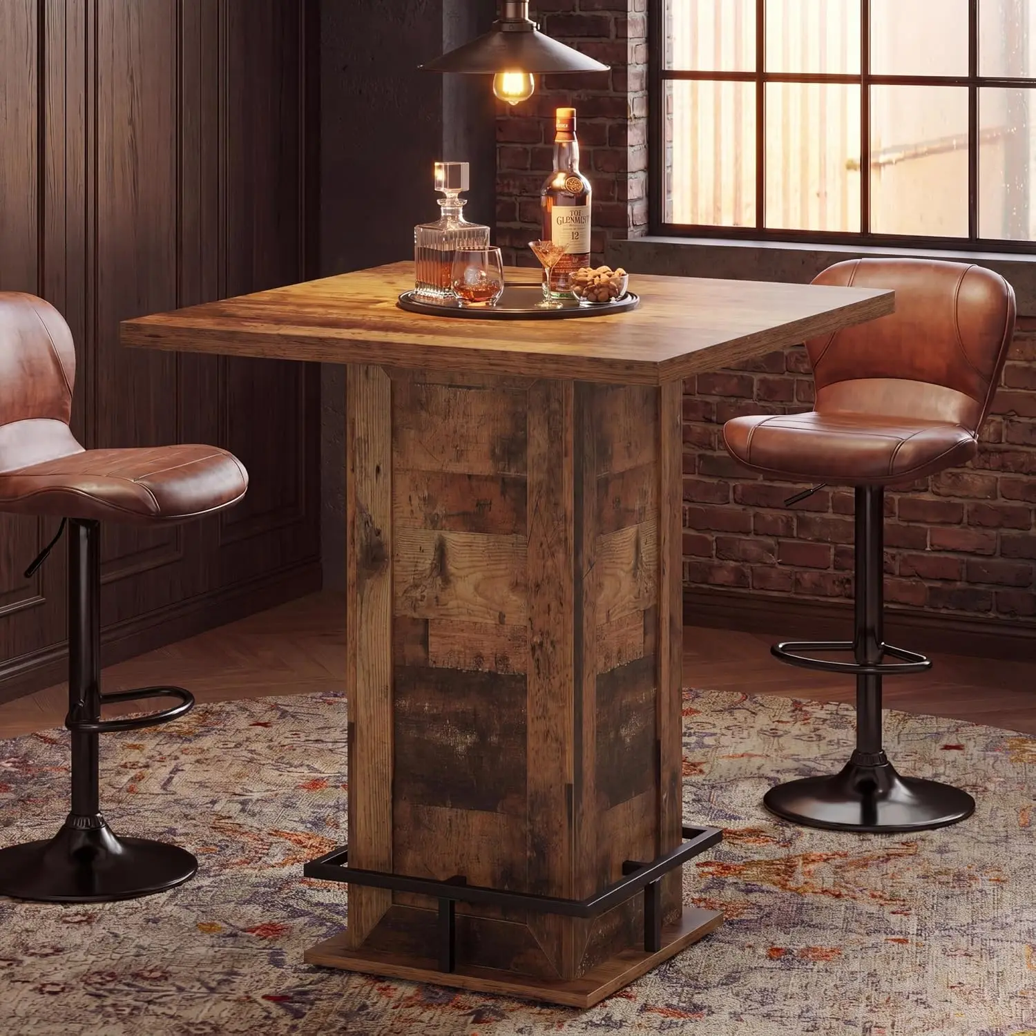 Square Bar Height Table, 39.4