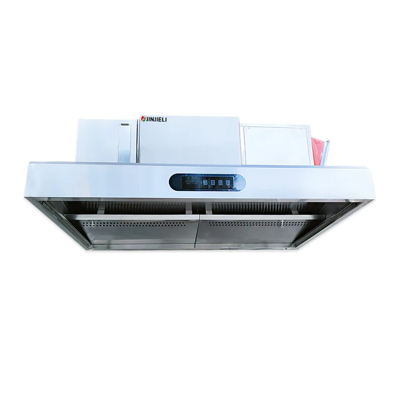 JINJELI Stainless Steel Commercial Kitchen  Smart Extractor  Hood Restaurant Range Cooker Hood