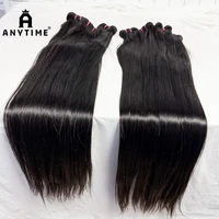 Extensiones de cabello humano liso de 8-30 pulgadas, 12A, mechones de cabello liso, extensión de cabello humano tejido, 100g/paquete