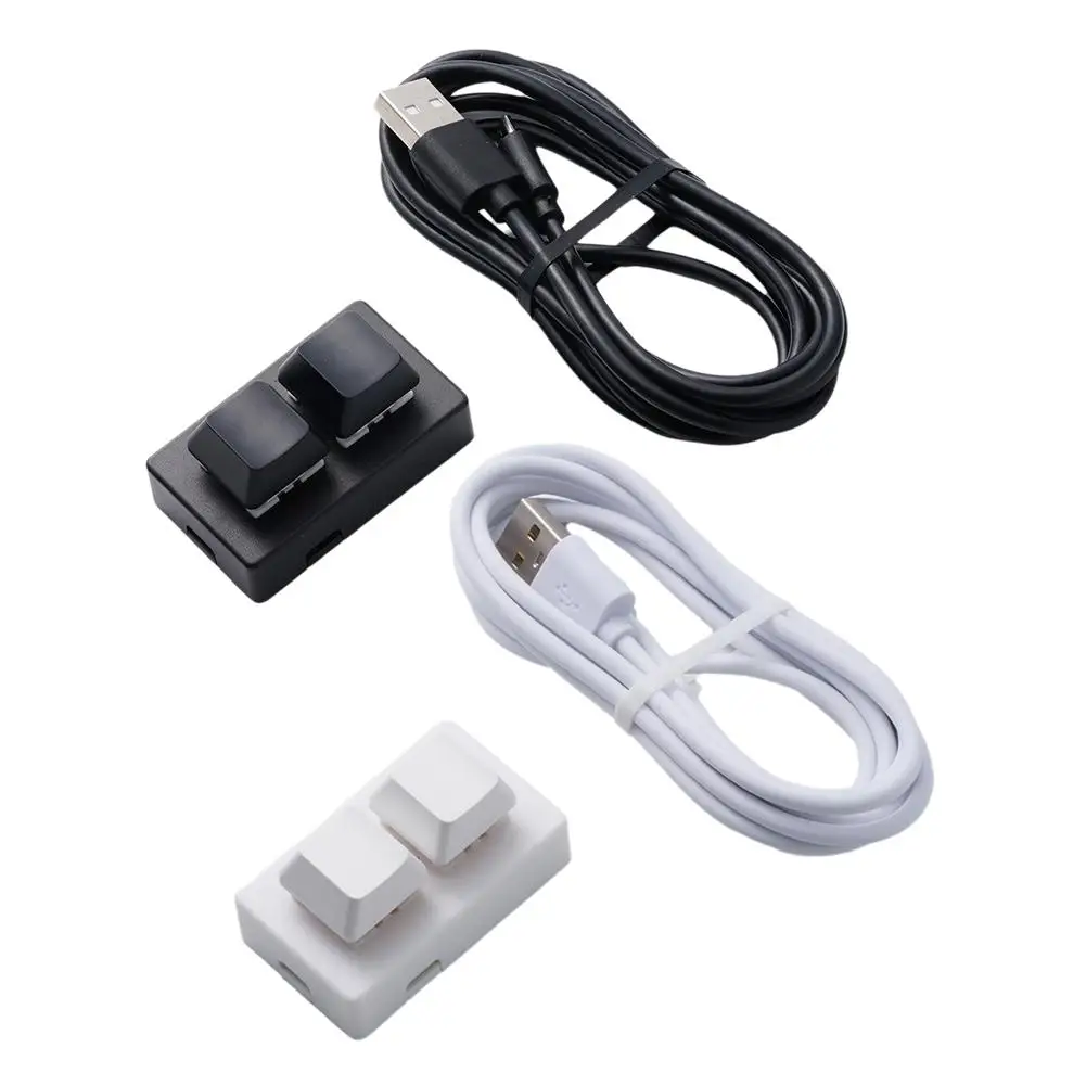 2 Key Mechanical Macro Keyboard With RGB Backlit Programmable Copy And Paste Mini Keypad For Gaming Photoshop Editing