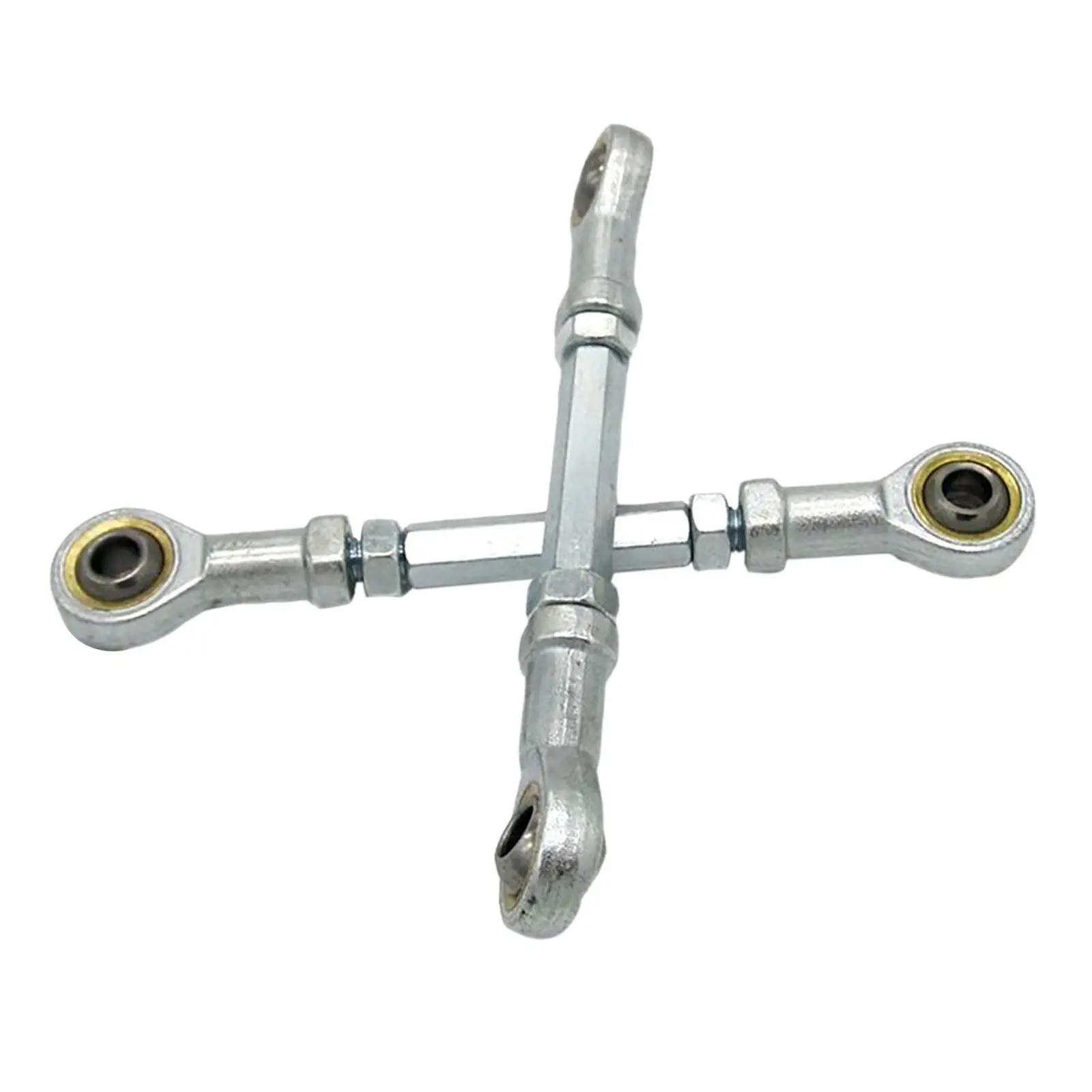 2 Pieces 155mm Steering Shaft Tie Rods Kit, Ball Joint Adjustable M8 Accessory Steering Column Fit ATV