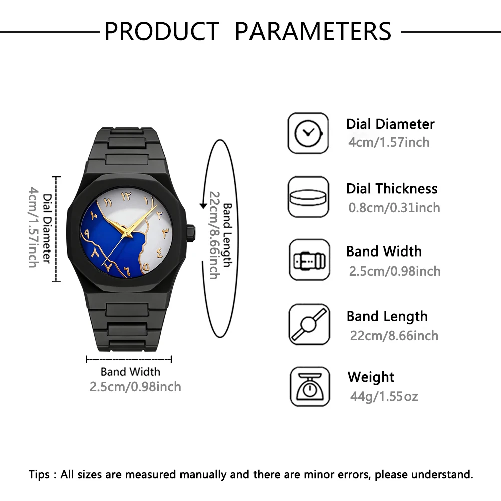 1-piece new watch, polygonal dial, fashionable and trendy accessory for outfit coordination, with a premium feel