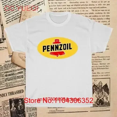 Новая мужская футболка с логотипом Penzoil Oil Company, забавный размер от S до 5XL, с длинными или короткими рукавами