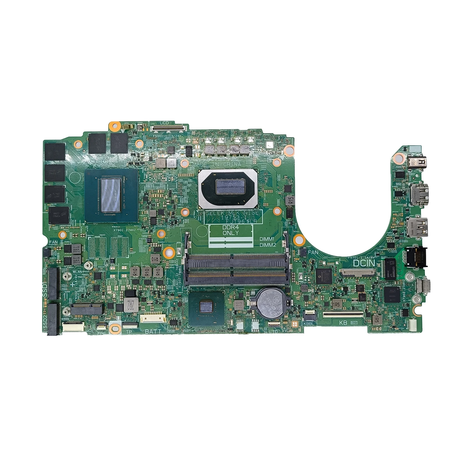 

19753-1 для Dell G3 3500 G5 5500, материнская плата для ноутбука i5 i7, 10-й зернистый процессор 6 ГБ RTX 2060 RTX 2070 GTX 1660Ti, материнская плата 19753-1