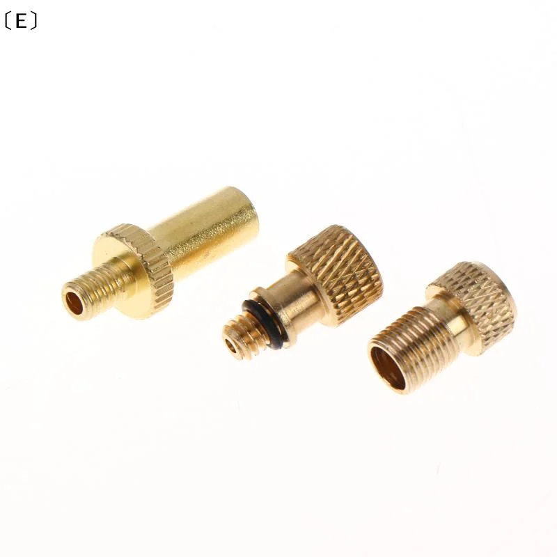 〔E〕Universal Brass Bicycle Valve Adapter Presta Schrader Dunlop Converter Multi-Type Inflation Adaptor For Bike Pump Inflation