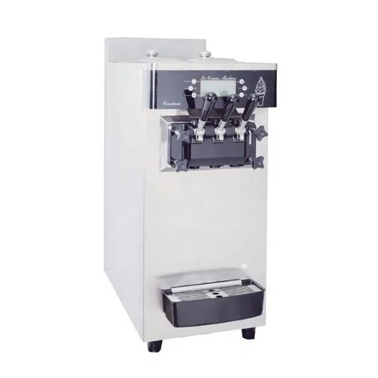 table top soft Ice Cream Machine soft ice cream maker three flavors small business ice cream machine hot sale