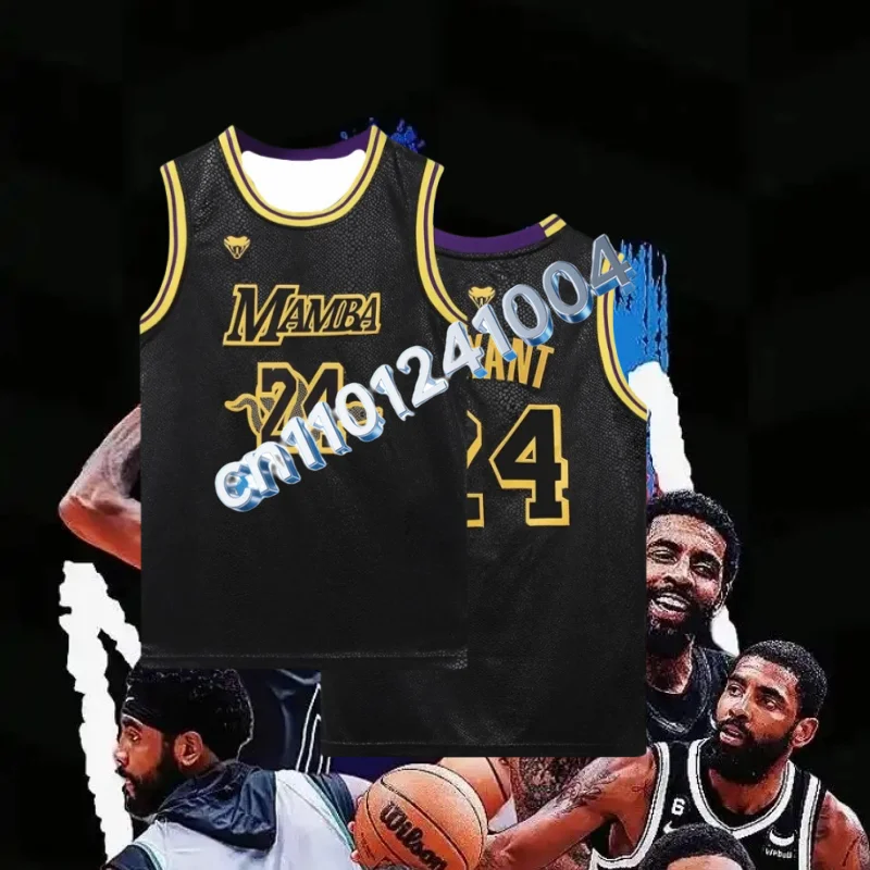 

2025 Kobe Bryant No. 24 Summer Adult Men's Sports Jersey Vest Children's Pre-game Training Clothes Sleeveless Breathable Vest