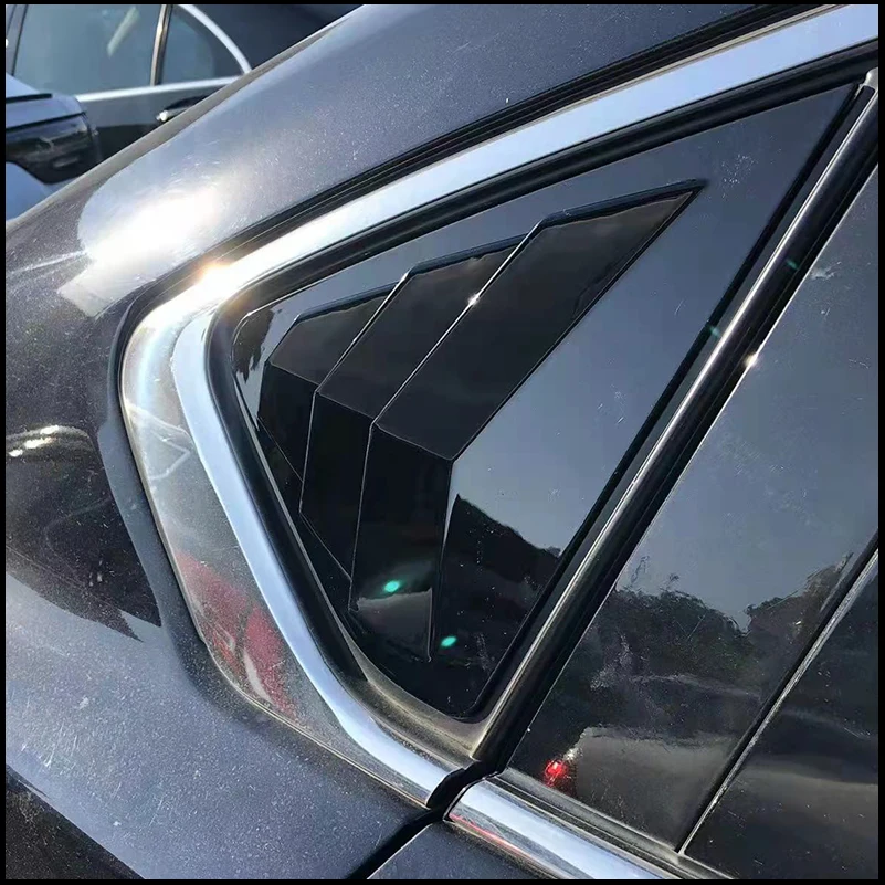 For Nissan Altima 2013-2018 Sedan Rear Triangular Window Blind Shades Louver Vent Decorative Cover Trim Car Styling Accessory