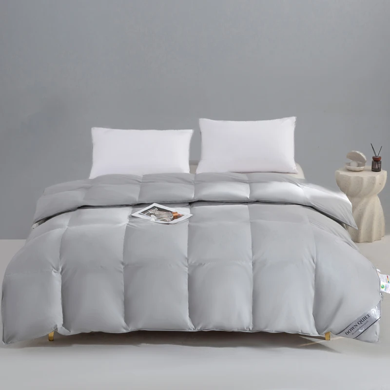 Lofty Down Quilt 100% White Goose Down Duvet Luxurious Hotel Grade Comforter Twin Full Queen King Size All Season Bed Blanket