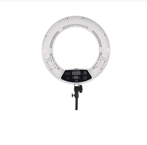 Ring Light Professional 18inch with Tripod 3200K-5500K Bi-color Yidoblo FD480 for Makeup Tattoo Selfie Ring Lamp for Studio 45cm