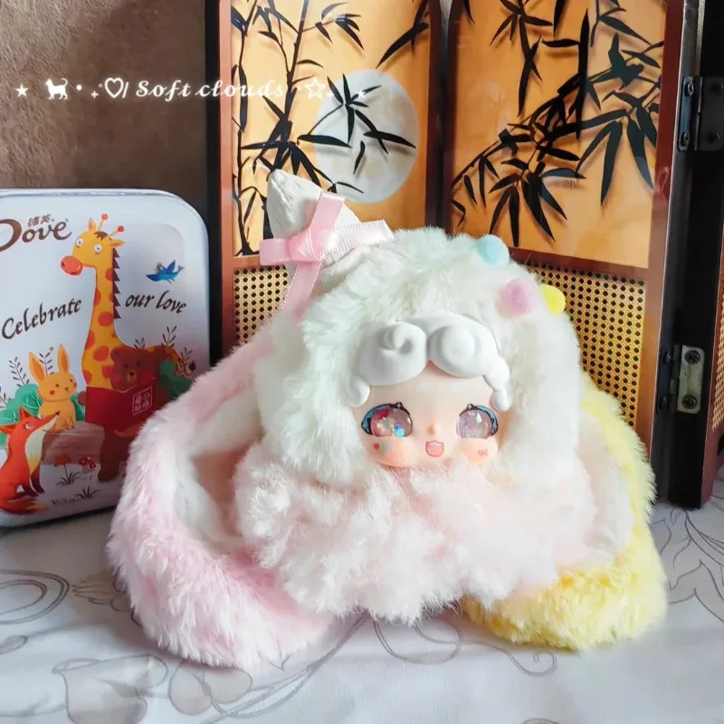 Boneka Plush Lucu Seri LuckyDeerNai Velvet Ice, Figur Aksi Blind Box, Gantungan Kunci, Dekorasi Tas, Kotak Misteri, Hadiah Kejutan